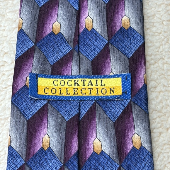 Stonehenge Cocktail Collection As Seen Under The Microscope Brandy 100% Silk Tie - Picture 2 of 4